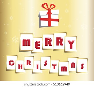 Merry christmas card.Vector illustration.