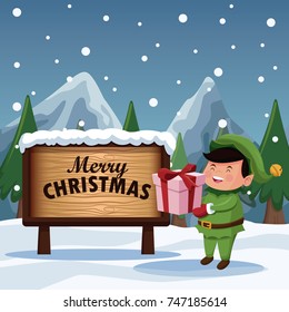 Merry christmas cartoon