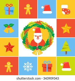 Merry Christmas Cartoon: Christmas Icons