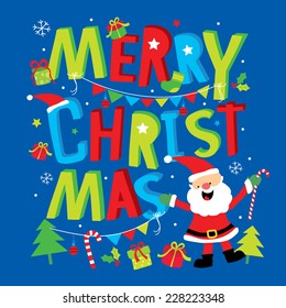 Merry Christmas Cartoon Vector