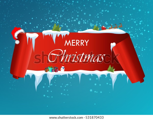 Download Merry Christmas Celebration Background Red Realistic Stock Vector Royalty Free 531870433 PSD Mockup Templates