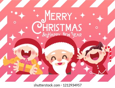 merry christmas celebration background vector
