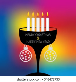Merry Christmas celebration concept vector 