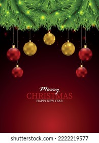 Merry christmas celebration greeting card