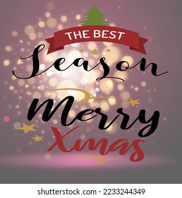 Merry Christmas Celebration Vector Illustration
