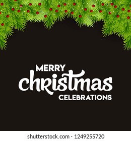 Merry Christmas Celebrations Cherry Bokeh background