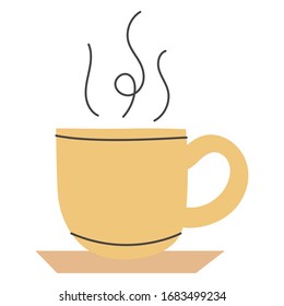 merry christmas chocolate mug icon vector illustration design