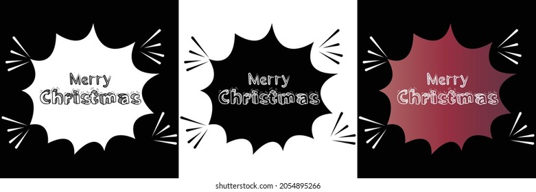 Merry Christmas circle style t shirt design