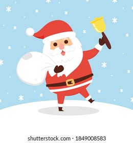 Merry Christmas. Claus cartoon vector. Santa character design.