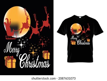 Merry Christmas Claus T-shirt Design
