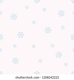 Merry Christmas Color Vector Seamless Pattern SNOWFLAKES for Birthday and Party, Wall Decorations, Scrapbooking, Baby Book, Photo Albums and Card Print