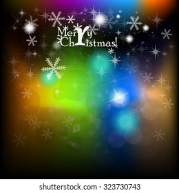 Merry Christmas colored background. Vector