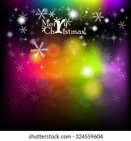 Merry Christmas colored background. Vector