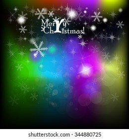 Merry Christmas colored background. Vector