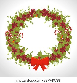 Merry christmas colorful card design, vector illustration eps 10