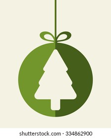 Merry christmas colorful card graphic design, vector illustration.