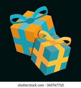 Merry christmas colorful icon graphic design, vector illustration
