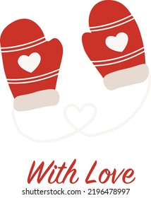 Merry Christmas Composition isolated Vector illustration on white background
