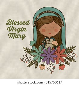 Merry Christmas concept about holy family design, vector illustration eps 10