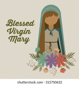 Merry Christmas concept about holy family design, vector illustration eps 10