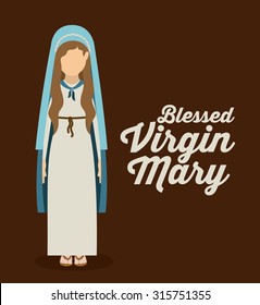 Merry Christmas concept about holy family design, vector illustration eps 10