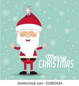 Merry Christmas concept with decoration icons design, vector illustration eps 10