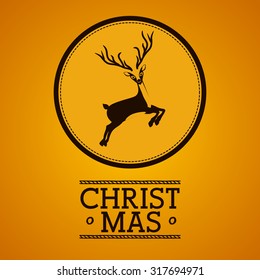Merry Christmas concept with decoration icons design, vector illustration eps 10
