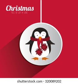 Merry Christmas concept with decoration icons  design, vector illustration eps 10