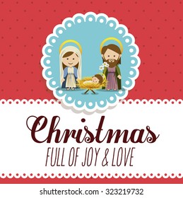Merry Christmas concept with decoration icons design, vector illustration eps 10