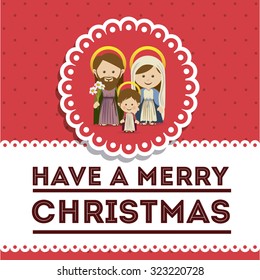 Merry Christmas concept with decoration icons design, vector illustration eps 10