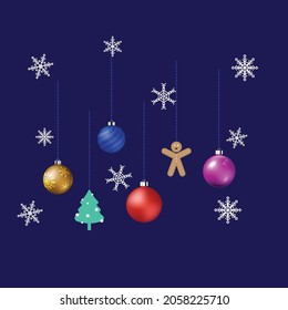 merry christmas concept, design forweb banner, christmas invitattion card and happy new year festival, vector illustration.
