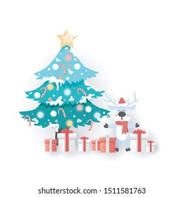Merry Christmas concept design of vector.