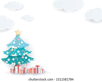 Merry Christmas concept design of vector.