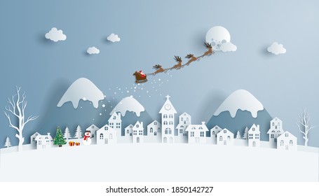  Merry Christmas concept , Merry Christmas! Happy Christmas companions Santa Claus.
