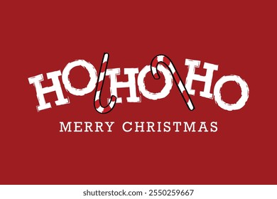 Merry Christmas concept quote typography text. Vector illustration design.