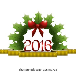Merry christmas concept with sale icons design, vector illustration 10 eps graphic.