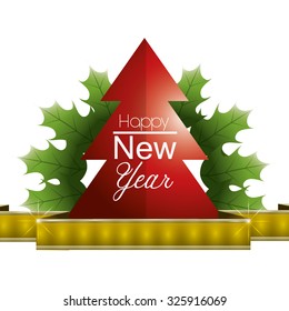 Merry christmas concept with sale icons design, vector illustration 10 eps graphic.