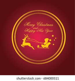 Merry Christmas concept.vector illustration.  