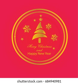 Merry Christmas concept.vector illustration.  