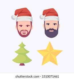 merry christmas cool character vector design