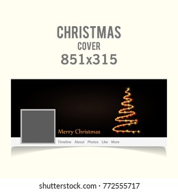 MErry Christmas cover. Social media cover for Christmas