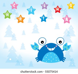 merry christmas crab