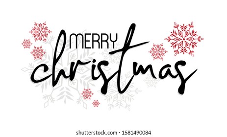 Merry christmas with creatif font design.