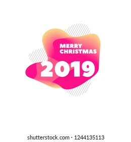 merry christmas creative banner or bubble for inivation card