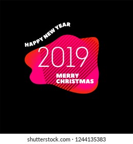 merry christmas creative banner or bubble for inivation card