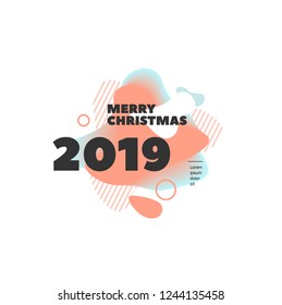 merry christmas creative banner or bubble for inivation card