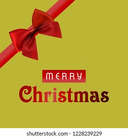 Merry Christmas creative design with typography vector