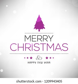 Merry Christmas creative design with white background vector