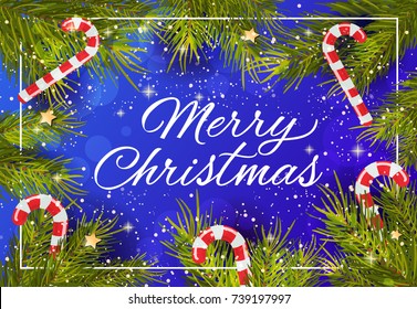 Merry Christmas creative lettering