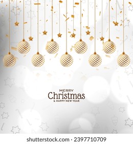Merry Christmas cultural festival modern background design vector